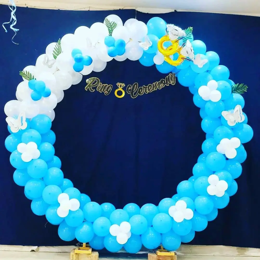 Bride to Be & Bachelorette in Gurgaon — Royal Ring Ceremony Backdrop